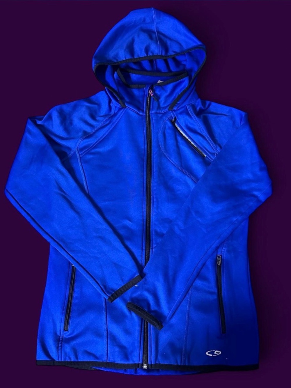 Champion Women's Electric Blue Hooded Performance Jacket